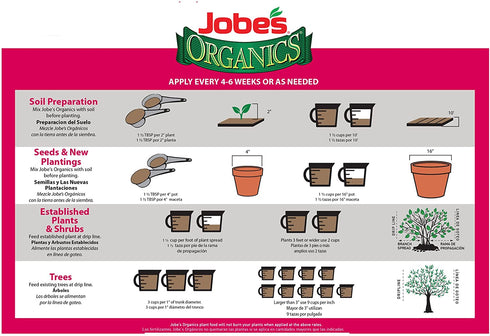 Jobes Organics 9826 Fertilizer, 4 lb